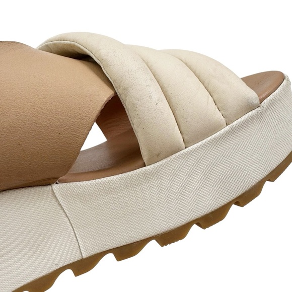 Sorel Women's Cameron Flatform Puff Mule Beige Cream Size 9.5 - Picture 9 of 16